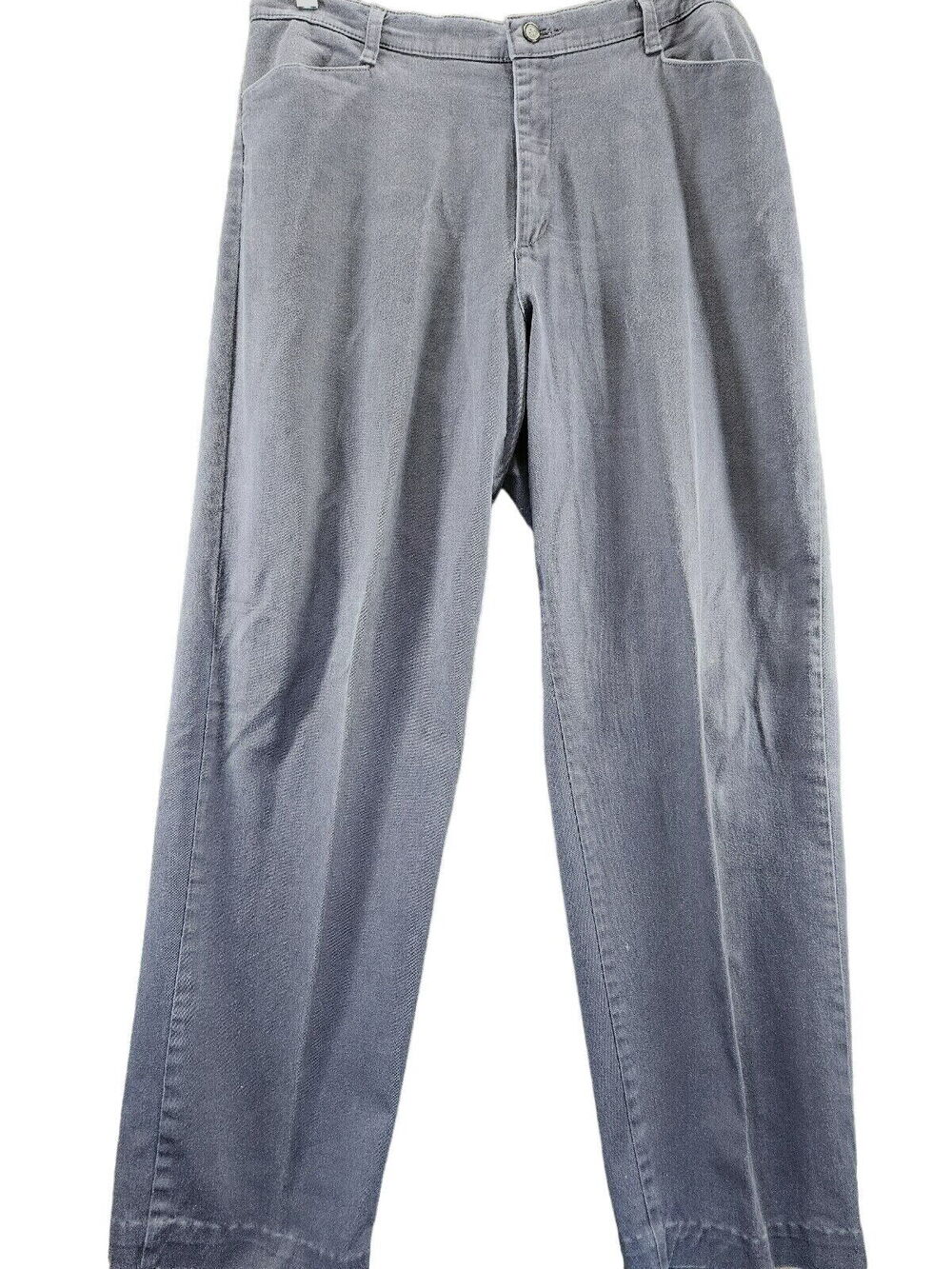 Lee At The Waist Womens Pants Blue Size 16 Medium Cotton Blend Zip Stretch